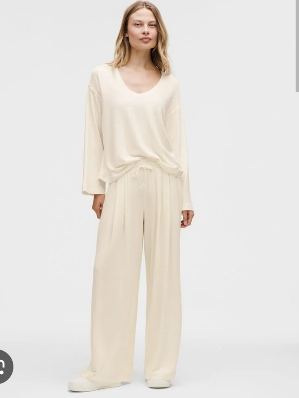 BeCalm High-Rise Pleated Extra-Wide Leg Pant